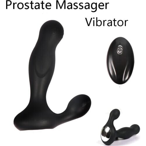 Wireless Remote Control Charging Prostate Massager Dildo Vibration Masturbation Device Male and Female Posterior Anal Plug