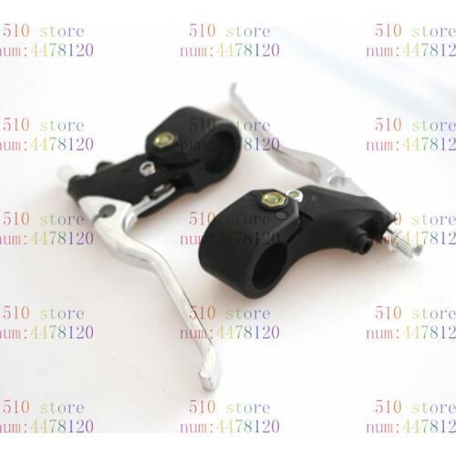 Black Handle Bar Brake Levers Fit Gas Scooter Minimoto Chopper Pocket Dirt Bike Brake Lever 43 47 49CC Scooter Pocket Bike