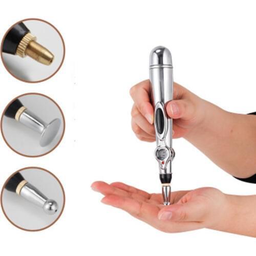 Electronic Acupuncture Pen Electric Meridians Laser Magnet Therapy Heal Massage Machine Meridian Energy Pen Face Skin Care Tools