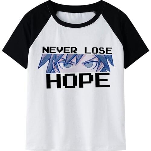 Danganronpa T Shirt Men/women Kawaii Summer Tops Japanese Anime Ouma Kokichi T-shirt Unisex Nagito Komaeda Graphic Tees Male