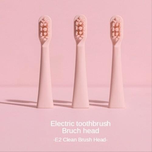 Husum Sonic Electric Toothbrush Head E1/F1 Clean and Sensitive Soft Bristled Toothbrush Head 4 Packs