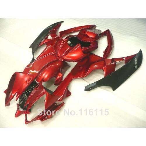 HOT fairings set for yamaha r6 injection molding 2006 2007 red black YZF R6 06 07 fairing kit PS-3