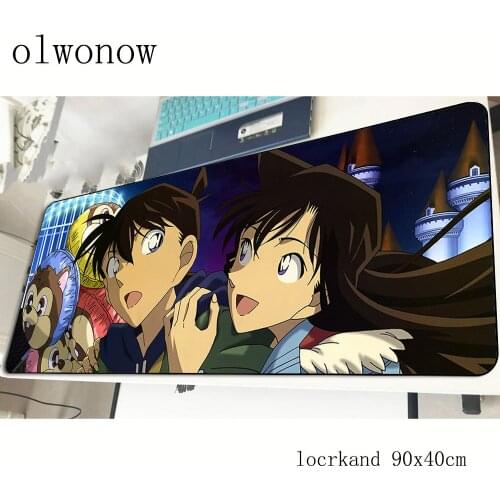 Detective Conan pad mouse computer gamer Christmas gifts mouse pad 900x400x3mm padmouse xl mousepad ergonomic gadget office mats