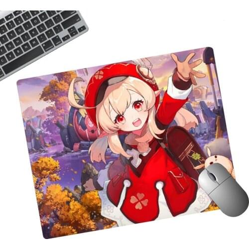 Genshin Impact Mouse Pad Gaming Accessories Small PC Laptop Gamer Mousepad Anime Kawaii Keyboard Desk Mat For CS GO LOL mat gift