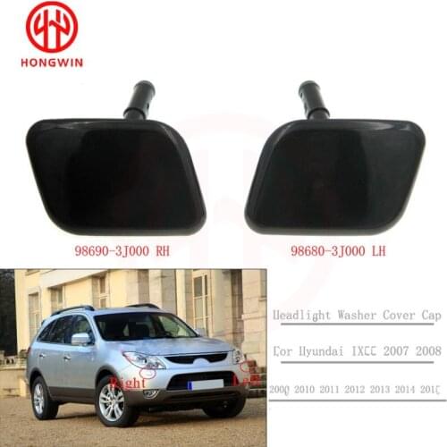 Genuine 98680-3J000 (LH) & 98690-3J000 (RH) Head Lights Washer Nozzle Cover Black LH&RH For Hyundai Veracruz 2007-2012