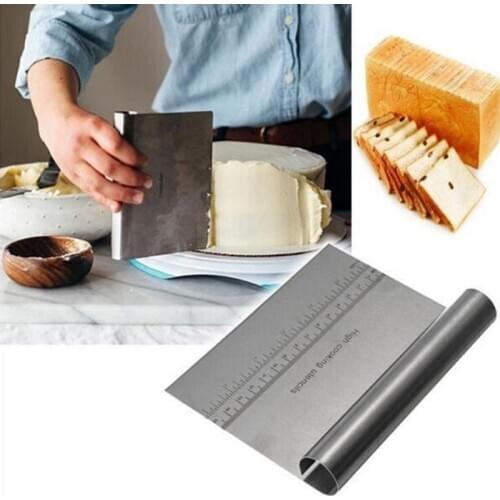 Stainless Steel Dough Cutter Pastry Spatulas Pizza Scraper Fondant Cake Decoration Tools Kitchen Accessories Baking Cutters 1pcs