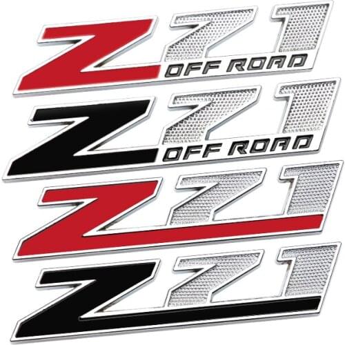 3D Metal Z71 Sticker Car Front GrilleBody Emblem Badge Accessories For Chevrolet Camaro ZL1 Colorado Z71 OFF ROAD Cruze SIERRA