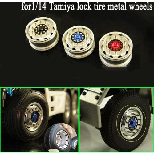 Metal Wide and Narrow Lock Tire Wheels for 1/14 Tamiya RC Truck Car SCANIA VOLVO FH12 FH16 ACTROS 3363 1851 AROCS MAN TGX Diy