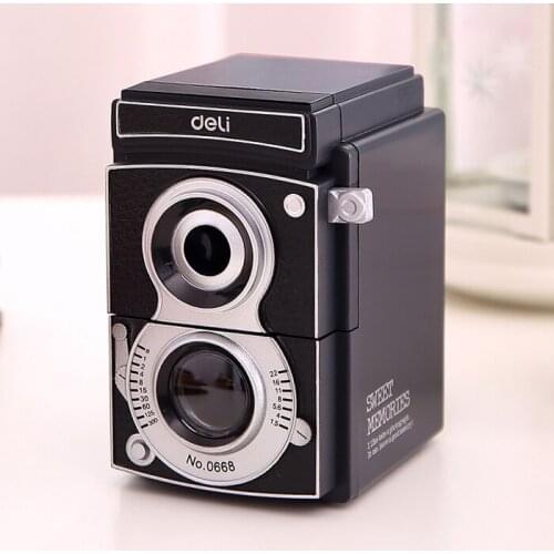 MIRUI Retro Camera Manual Pencil Sharpener Hand Cranking Students Classroom Office Home Sweet Memories of Vintage Camera