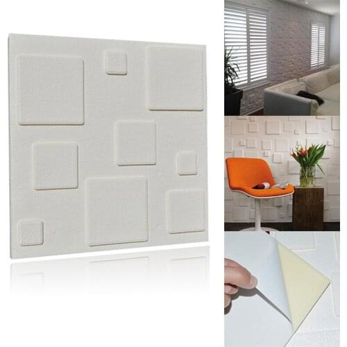 New 3D Self-adhesive PE Foam Wall Stickers Tile Waterproof Wall Stickers Decor