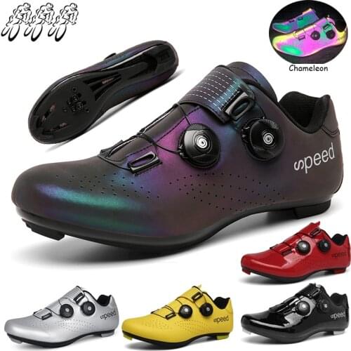Road Cycling Shoes Mens Self-Locking Bicycle Shoes Outdoor Sports SPD Cycling Shoes MTB Bicycle Mountain Cycling Shoes Men