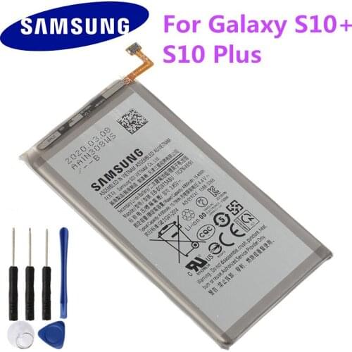 Samsung Original EB-BG975ABU Battery For Samsung Galaxy S10+ S10 Plus SM-G9750 Genuine Replacement Phone Battery 4100mAh
