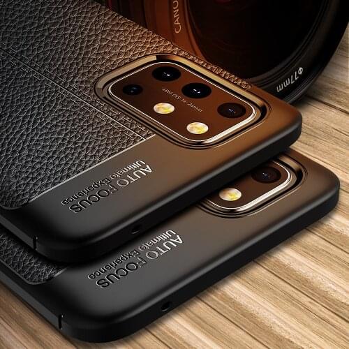For Oneplus 8T Case Leather Texture Shockproof Soft TPU Case For Oneplus 8T