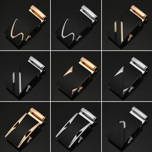 Fashion Alloy Mens Belt Button Business Casual Automatic Buckle Leopard Z Belt Buckle Suitable for 3.5cm Gear with Strap Body