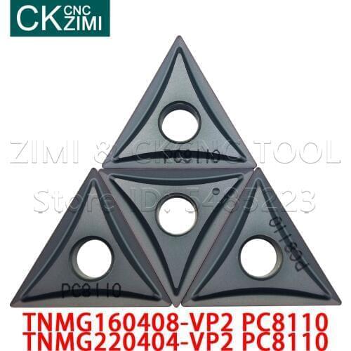 TNMG160404-VP2 TNMG160408-VP2 PC8110 TNMG220404-VP2 PC8110 Carbide Turning Insert CNC Lathe tools TNMG wood turning tools blade