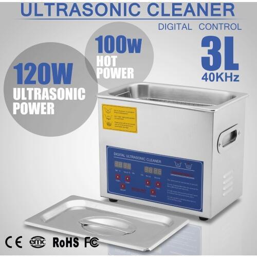 3L Ultrasonic Cleaner 220W Stainless Steel Ultrasonic Cleaners Device