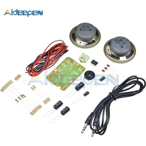 1Set AMP-1 TDA2822M Power Amplifier Amplify Module DIY Kit Electronic Production for Arduino Diy Kit Electronic PCB Board Module