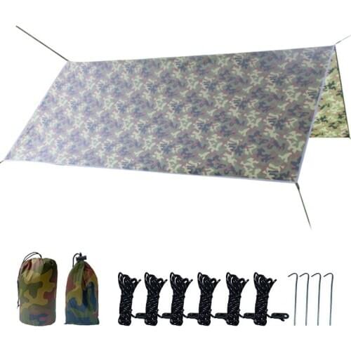 3x3M Awning Waterproof Tarp Tent Shade Ultralight Garden Canopy Sunshade Outdoor Camping Rain Fly Beach Sun Shelter