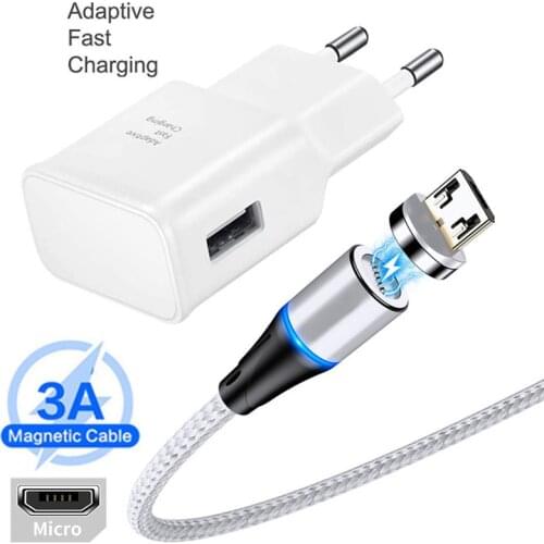 For Samsung Charger QC3.0 quick charge Power adapter Micro USB Type C Cable For Galaxy Tab S6 S7 Edge S21 FE A52 A32 A9 A7 J4 J7