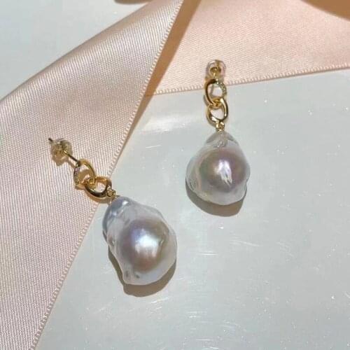 New 2021 Earrings Fittings Women DIY Pearl Earrings For 8-15mm Beads Jewelry Making Components