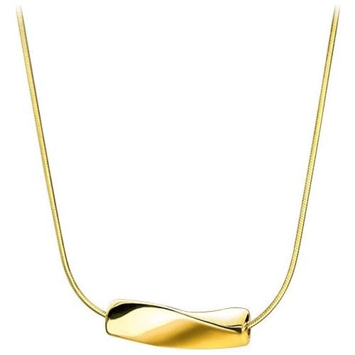 New Fashion Simple Mobius Pendant Necklaces For Women Geometric Golden/White Charming Choker Necklace Accessories Jewelry Gifts