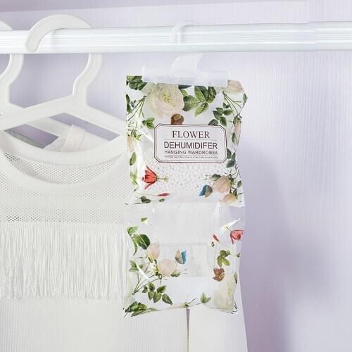 OTHERHOUSE 1Pc Wardrobe Hanging Moisture Bag Closet Dehumidifier Room Desiccant Bags Moisture Absorber Bags Home Drying Agent