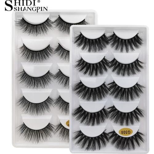 10 Boxes Eyelashes Wholesale False Eyelashes Makeup Full Lashes Natural Mink Eyelashes Wholesale 3d Mink Lashes faux cils