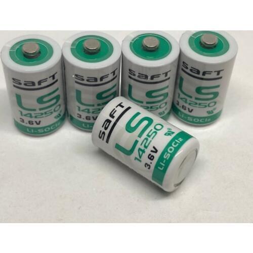 10PCS/LOT New Original SAFT LS14250 AA 3.6V 900mAh Thionyl Chloride Low Self-Discharge Lithium Battery PLC Batteries LS 14250