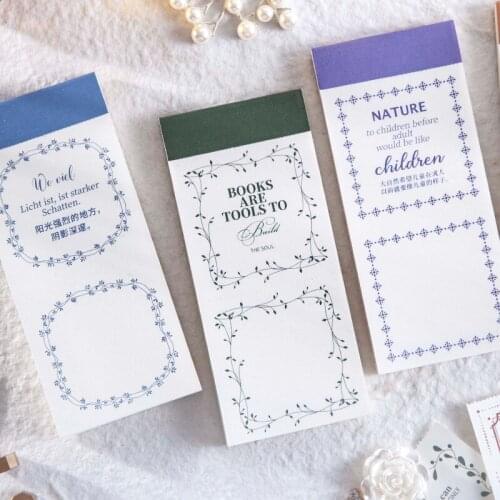 20sets/lot Memo Pads Sticky Notes Romantic Poets Secret Garden Series Memo Pad Scrapbooking Stickers Office School