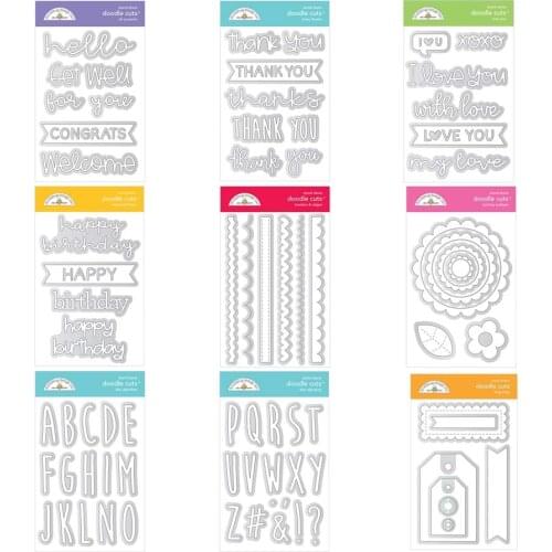 2021 New Arrival Metal Cutting Dies Wishes Words Letters Frame for Scrapbooking Craft Stencil Card Make Mould Sheet Decoration