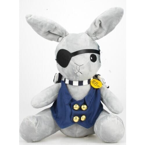 30cm Anime Kuroshitsuji Black Butler Stuffed Dolls Rabbit Ciel Phantomhive Plush Toys Soft Animal Plush Toys Christmas Toys