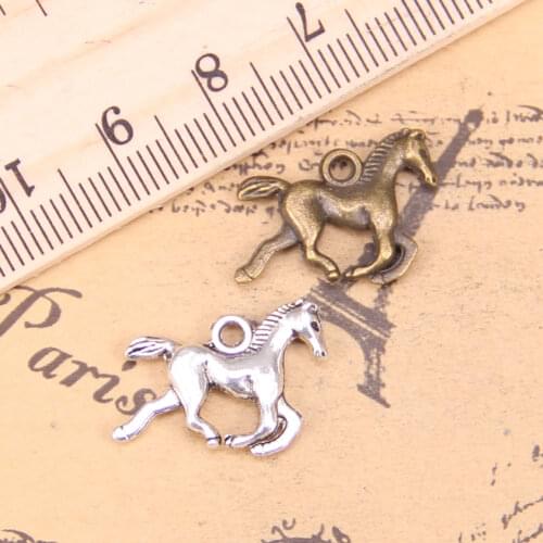 16pcs Charms running horse 22x15mm Antique Pendants,Vintage Tibetan Silver Jewelry,DIY for bracelet necklace