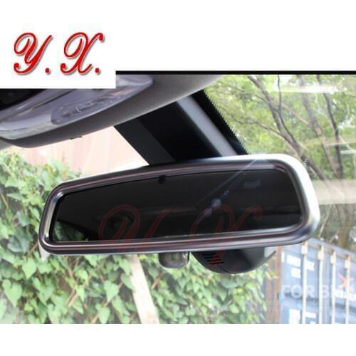 Car Styling Chrome Interior trim For BMW sticker Interior Mirrors cover decorative For BMW F10 F25 F30 X5 X6 F15 F01 X1 X3 X4 M5