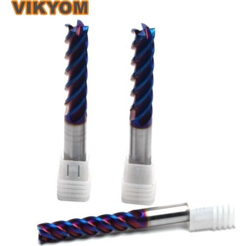 Free Shipping HRC60° 4-Flutes Milling Cutter 1 piece Tungsten Steel Alloy End Mills Flute Length-50mm Mould Knife