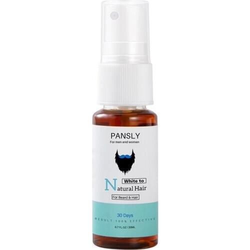 PANSLY Beard & Hair Restore To Natural Hair Color Spray for Unisex Herbal Cure