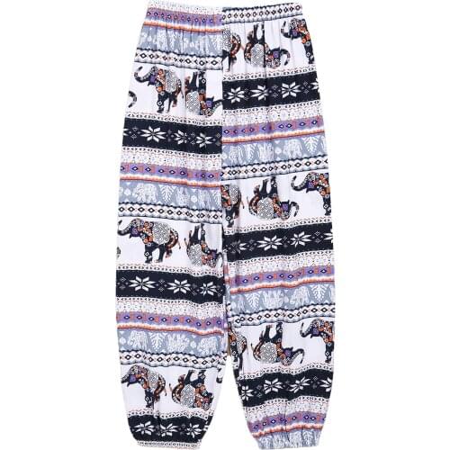 Kids Girls Boys Sport Leggings Unisex Summer Casual Harem Pants Elastic Waist Cartoon Animal Print Sun Protection Bloomers Pants