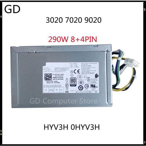GD Original For Dell OptiPlex 3020 7020 9020 290W MT PSU Power Supply HYV3H 0HYV3H L290EM-01 L290AM-00 Full Tested Fast Shipping