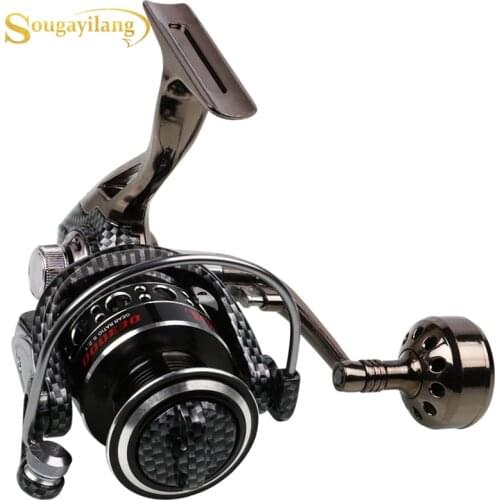 Sougayilang 12+1BB Spinning Reel 2000-7000 Metal Body Max Drag 12kg 5.2:1 High Speed Saltwater Freshwater Carp Fishing Reel