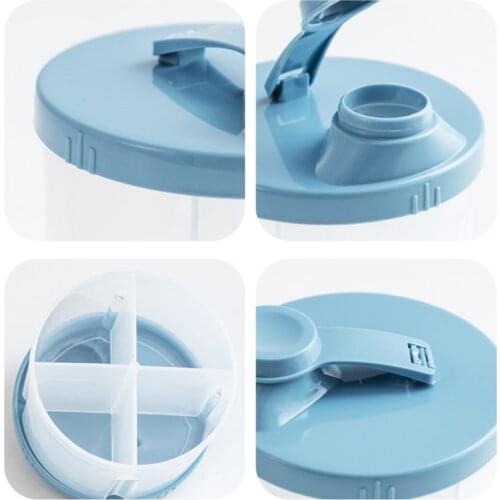97BC 4-Grids Portable Baby Food Storage Box Infant Milk Powder Organizer Container