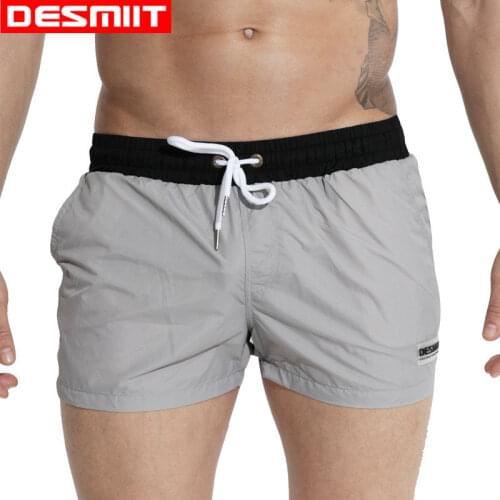 Desmiit Swimwear Men 2017 Summer Swimming Shorts for Men Surf Swim Wear Shorts Beach Trunks Light Thin Quick Drying Swimsuit Man
