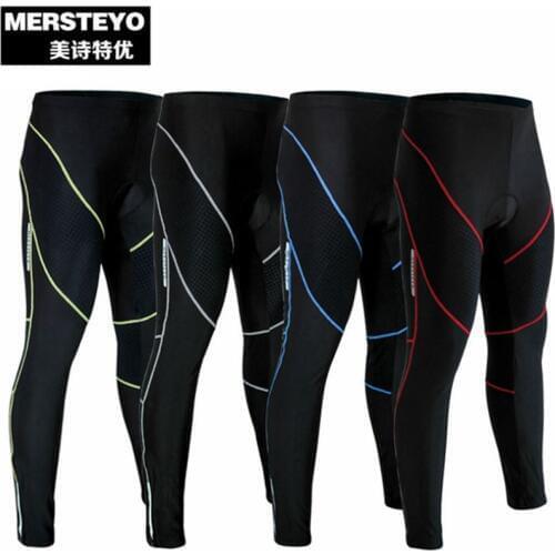 MERSTEYO Team Mens Riding Outdoor Sport Cycling Pants Reflective Breathable Comfortable Trousers Sportswear S-XXXL