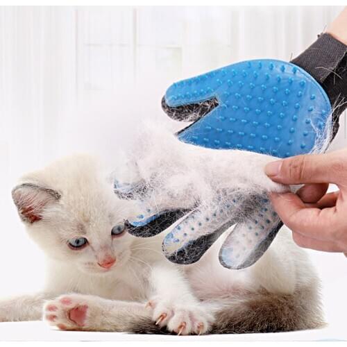 Gentle Silicone Pet Dog Brush Glove Cat Hair Deshedding Pet Grooming Glove Dog Bath Cat Cleaning Supplies Pet Hair Remover Glove