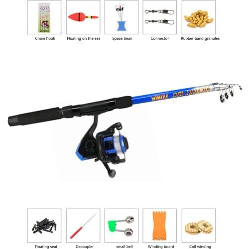 Newest Arrival Retractable Fishing Rod with Lures Ultra Light Retractable for Novices Adventure Matching Training Tool