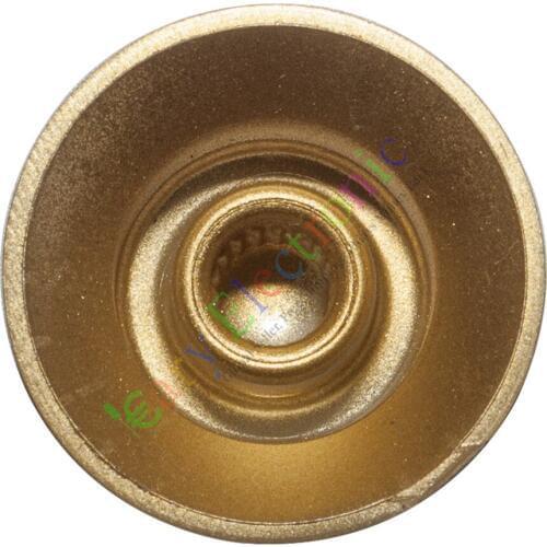 Wholesale and retail 50pc 26mm Pedal Top skirted Gold knob Guitar tube Amp Volume Tone audio parts free shipping