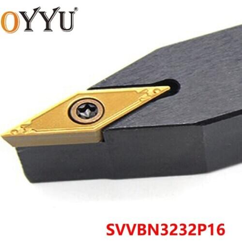 OYYU SVVBN 32mm Cutting Arbor Cabride Inserts External Turning Toolholder SVVBN3232P16 Lathe Cutter Shank CNC