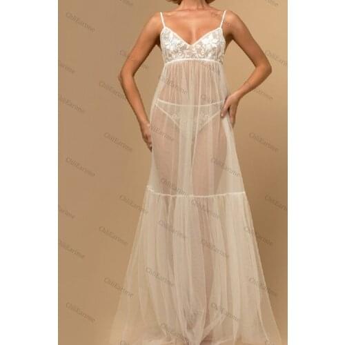 Sexy Women Kimono Bathrobe Ivory Bride Bridesmaid Wedding Robe Set Two Pieces Lace Trim Sleepwear Casual Home Clothes Nightwear