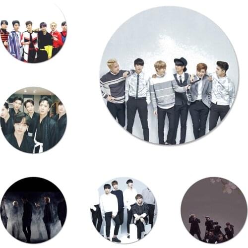 Popular Kpop VIXX Flexible Icons Pins Badge Decoration Brooches Metal Badges For Clothes Backpack Decoration 58mm