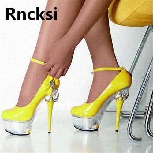 Rncksi Summer Spring Sexy Women Night Club Party Queen Pole Dance Pumps Shoes 17cm High Heel Platform Pumps