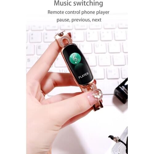 AK16 womens smartwatch heart rate blood pressure smart bracelet fitness tracking smartwatch iOS Android Bluetooth smartwatch