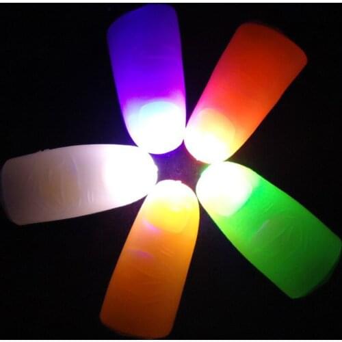 Novelty Kids Glow Toys Children Luminous Gifts Magic Trick Props Funny LED Light Flashing Fingers Boys Girls Magician